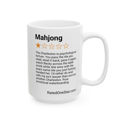 MAHJONG - CHARLESTON - WHITE MUG
