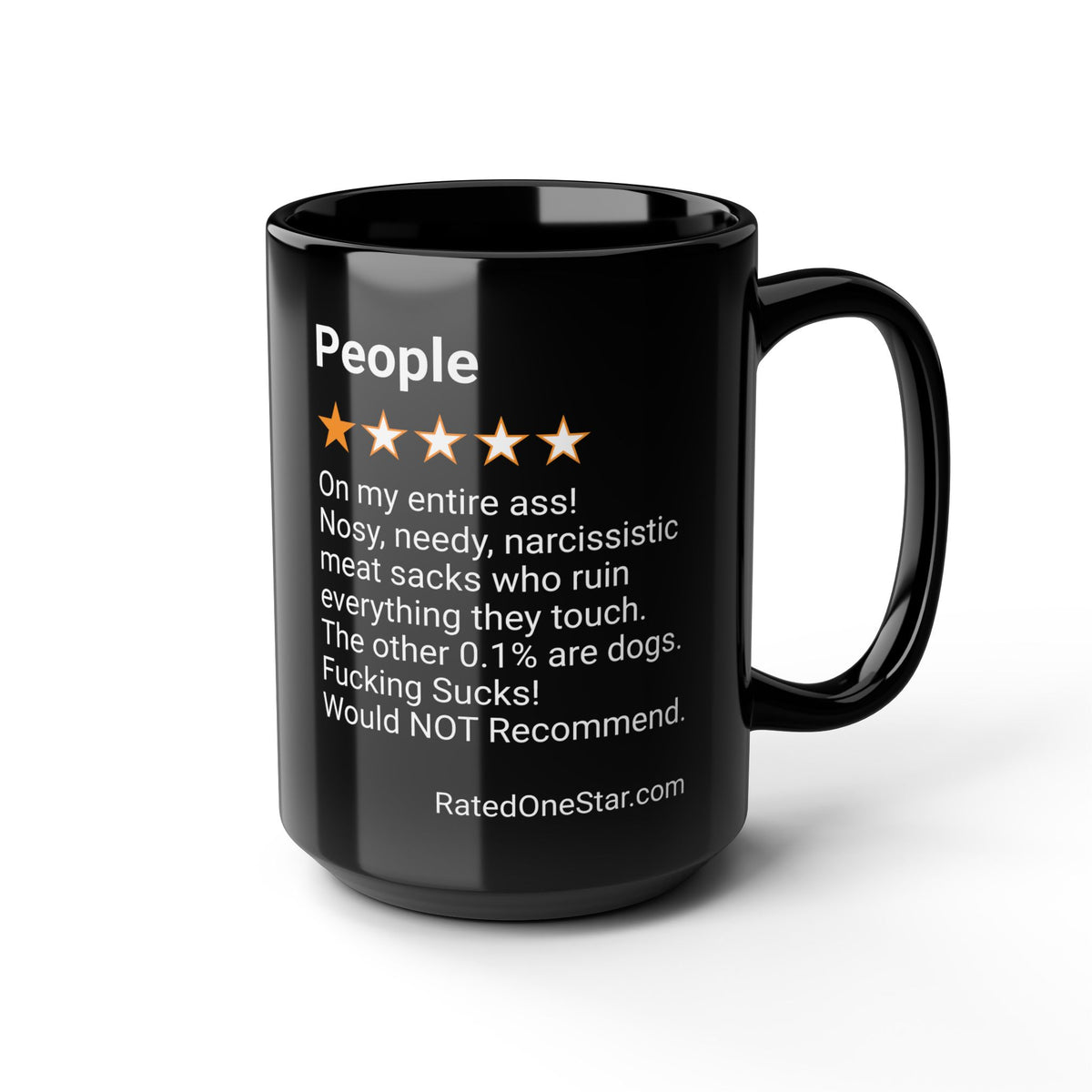 PEOPLE - MEAT SACKS - BLACK MUG