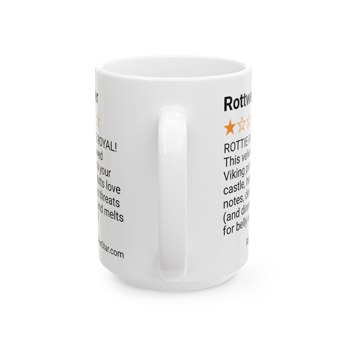 DOGS - ROTTWEILER - WHITE MUG