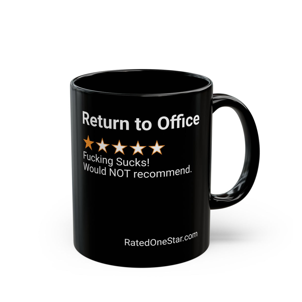 RETURN TO OFFICE - BLACK MUG