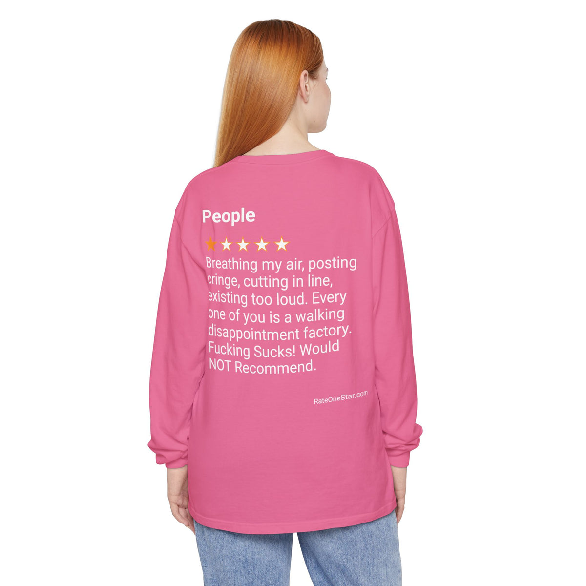 PEOPLE - POSTING CRINGE - BACK PRINT