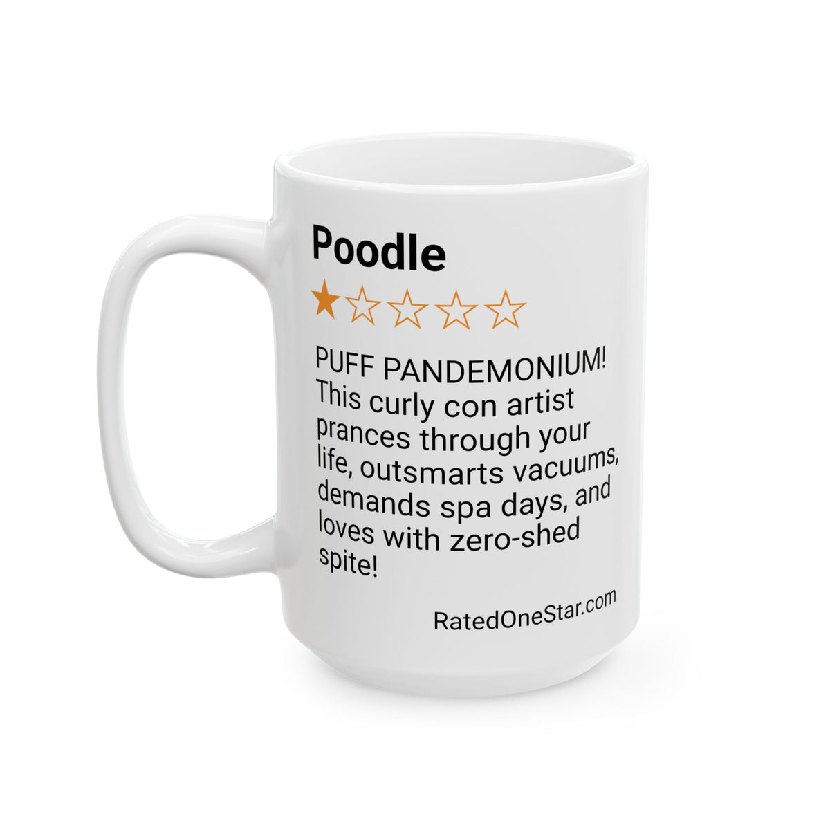DOGS - POODLE - WHITE MUG