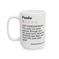 DOGS - POODLE - WHITE MUG