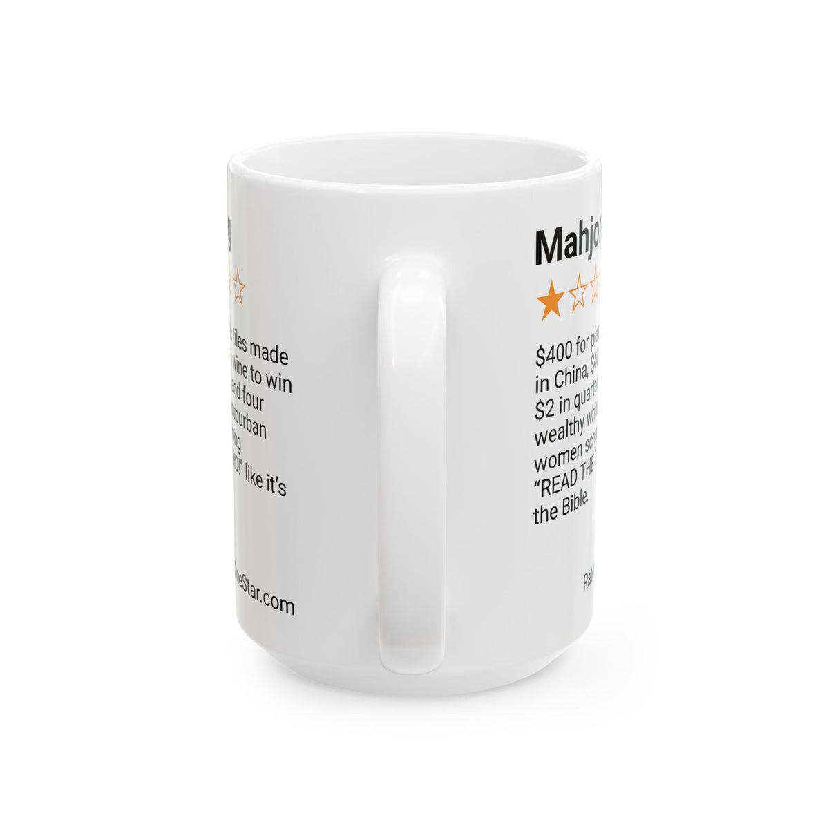 MAHJONG - BIBLE - WHITE MUG