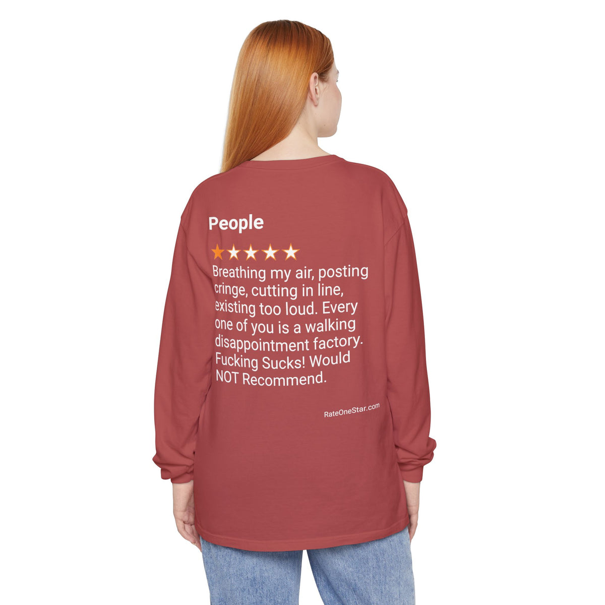PEOPLE - POSTING CRINGE - BACK PRINT