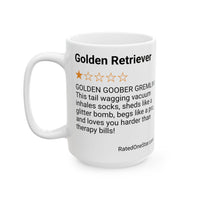DOGS - GOLDEN RETRIEVER - WHITE MUG