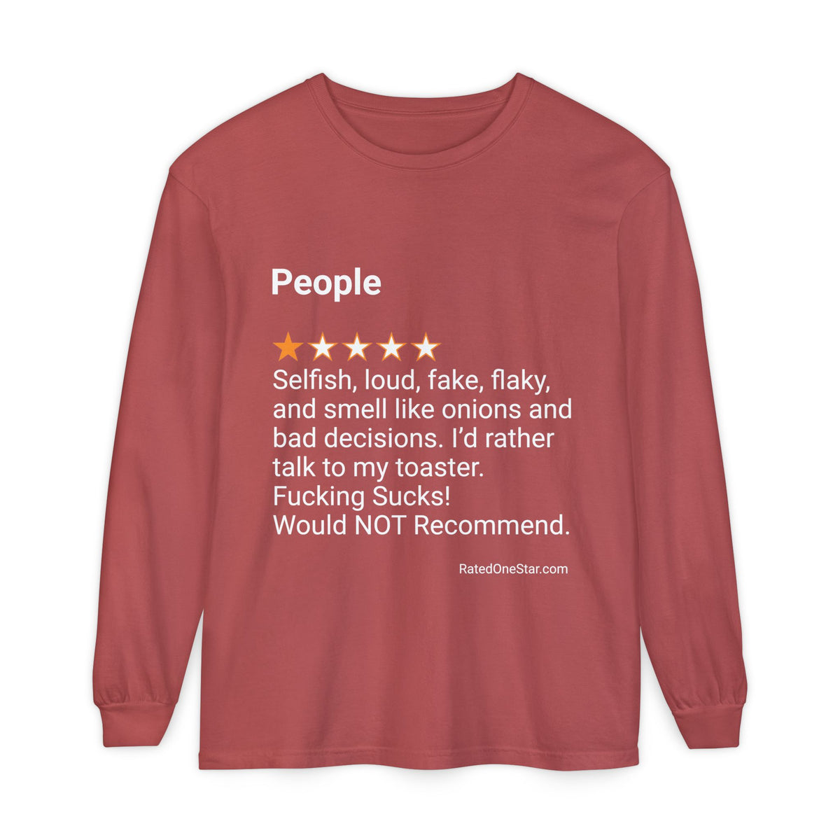 PEOPLE - SELFISH - FRONT PRINT