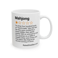 MAHJONG - PLASTIC SHIT MADE IN CHINA - WHITE MUG