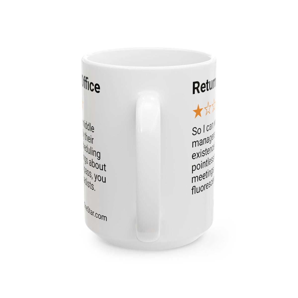 RETURN TO OFFICE - MIDDLE MANAGER - WHITE MUG