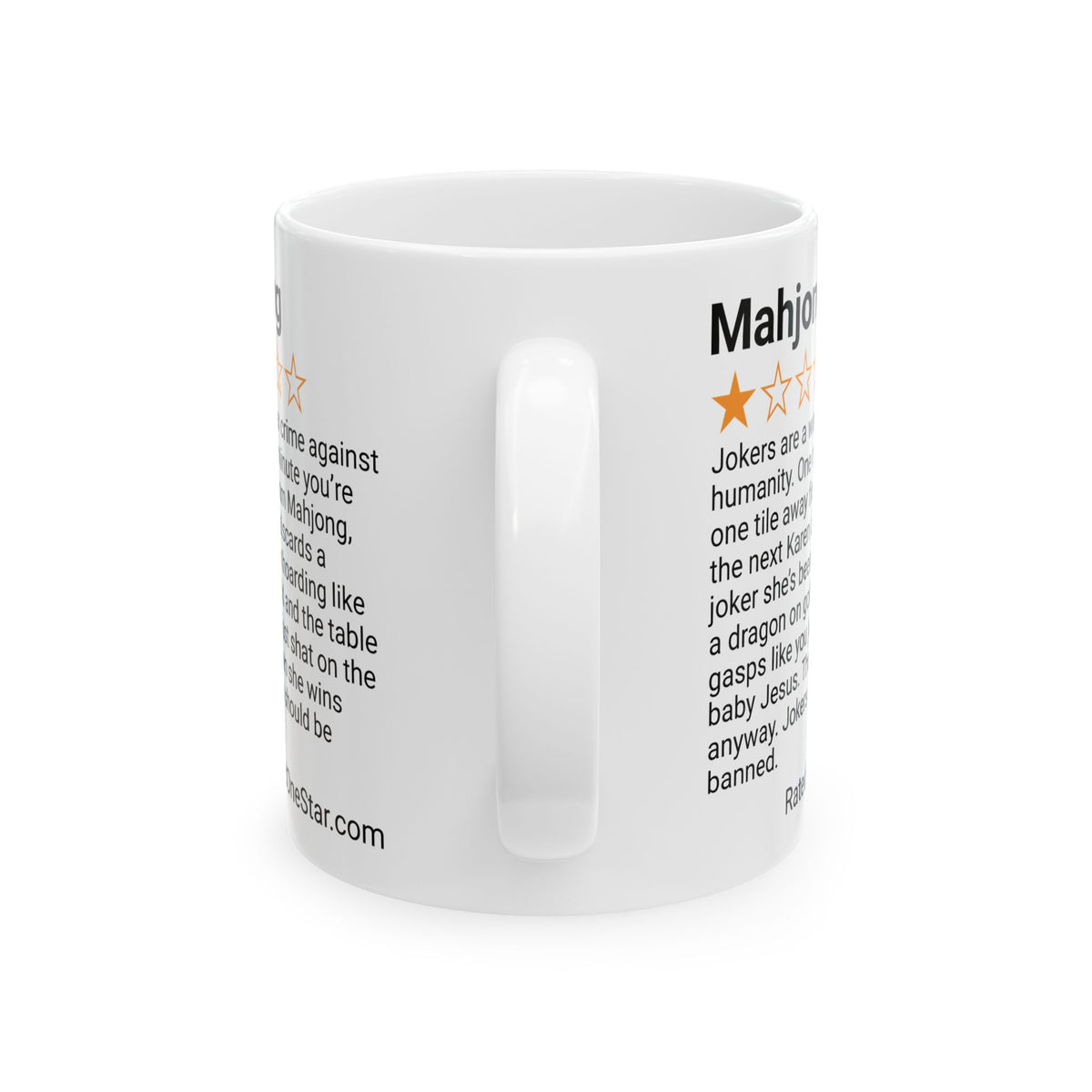 MAHJONG - JOKERS - WHITE MUG