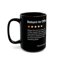 RETURN TO OFFICE - REGRET - BLACK MUG