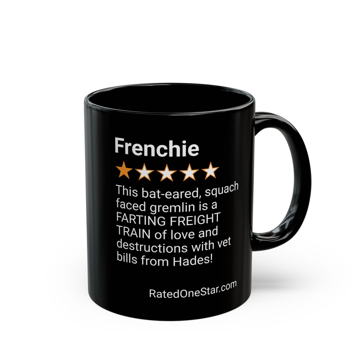 DOGS - FRENCHIE - BLACK MUG