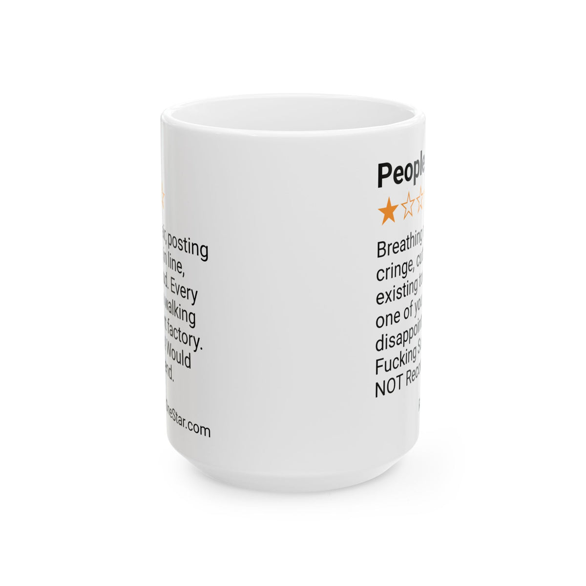 PEOPLE - POSTING CRINGE - WHITE MUG