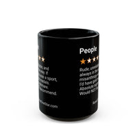 PEOPLE - RUDE - BLACK MUG