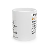 PEOPLE - RUDE - WHITE MUG