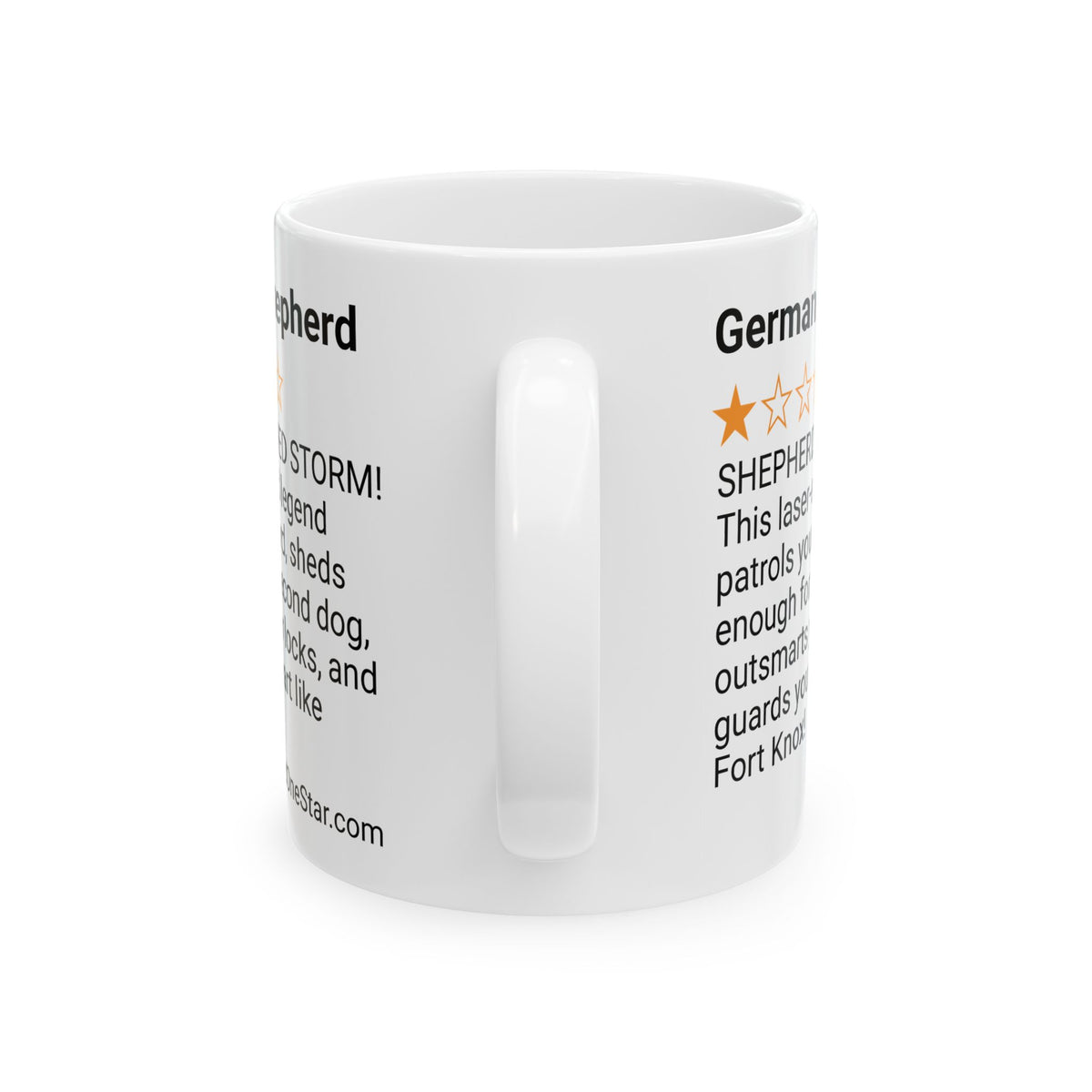DOGS - GERMAN SHEPHERD  - WHITE MUG