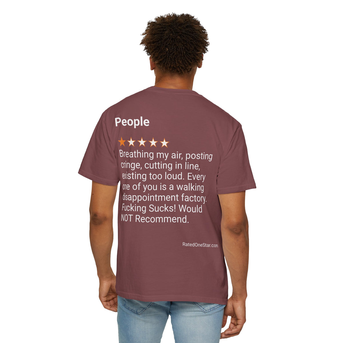 PEOPLE - POSTING CRINGE - BACK PRINT