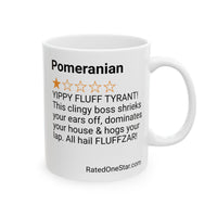 DOGS - POMERANIAN - WHITE MUG