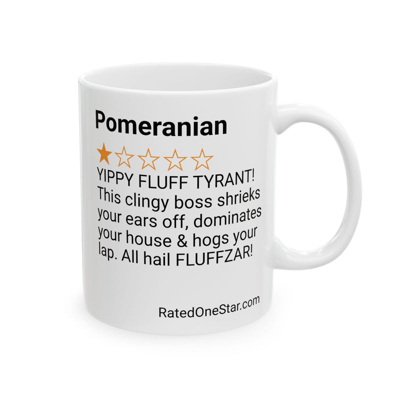 DOGS - POMERANIAN - WHITE MUG