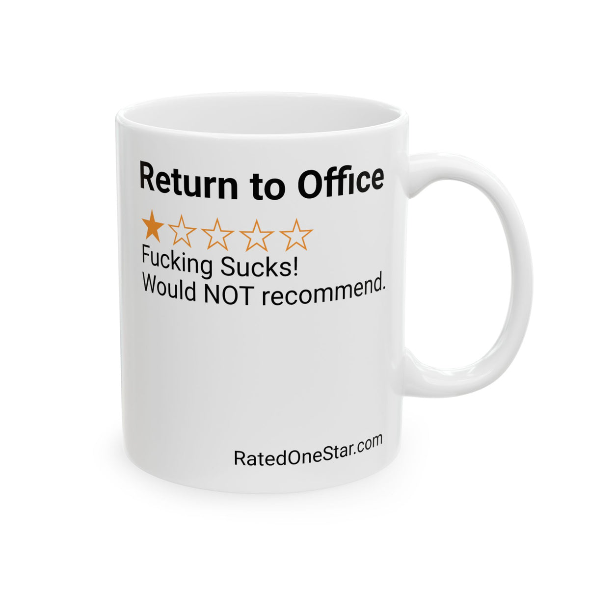 RETURN TO OFFICE - WHITE MUG