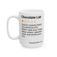 DOGS - CHOCOLATE LAB - WHITE MUG