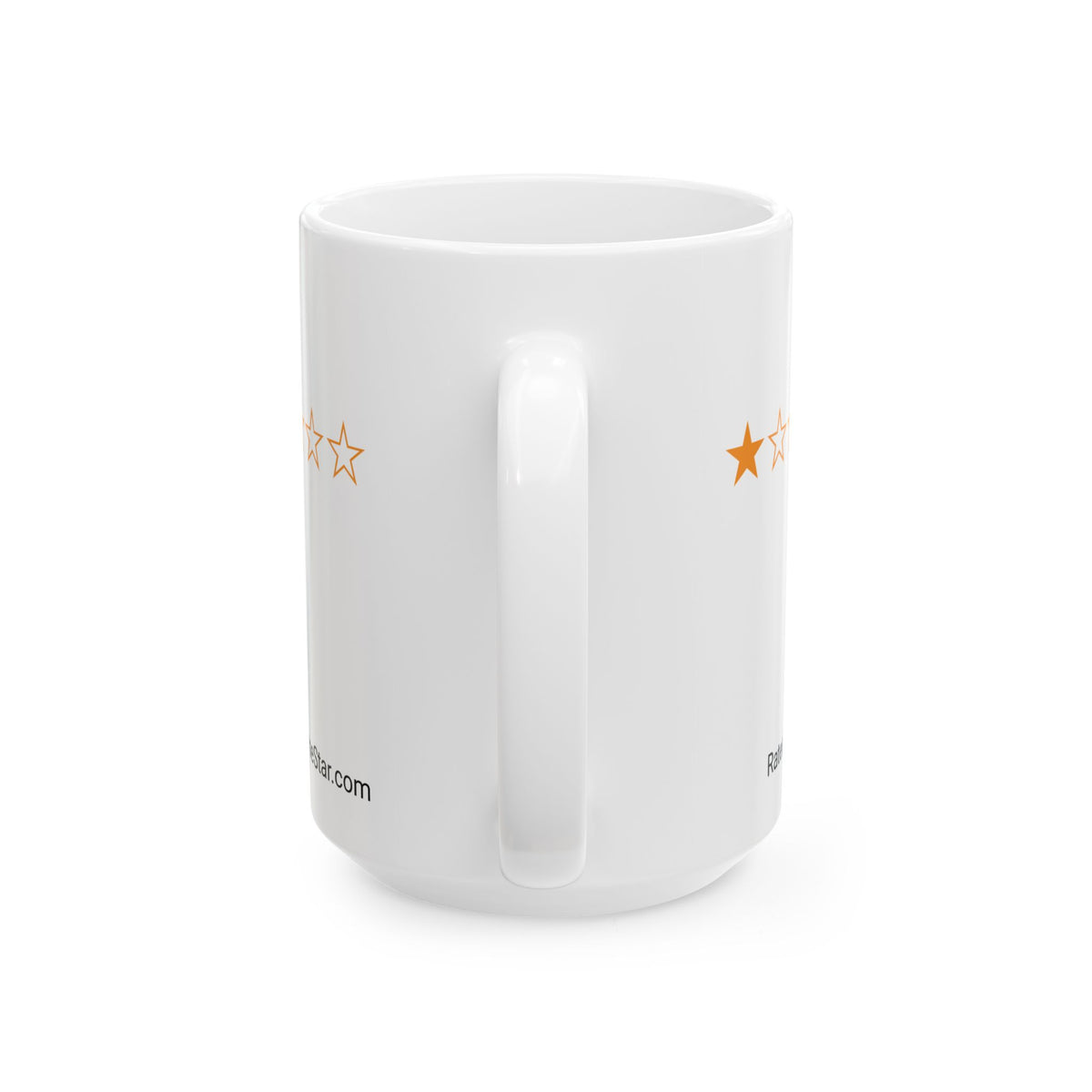 RATED ONE STAR - WHITE MUG