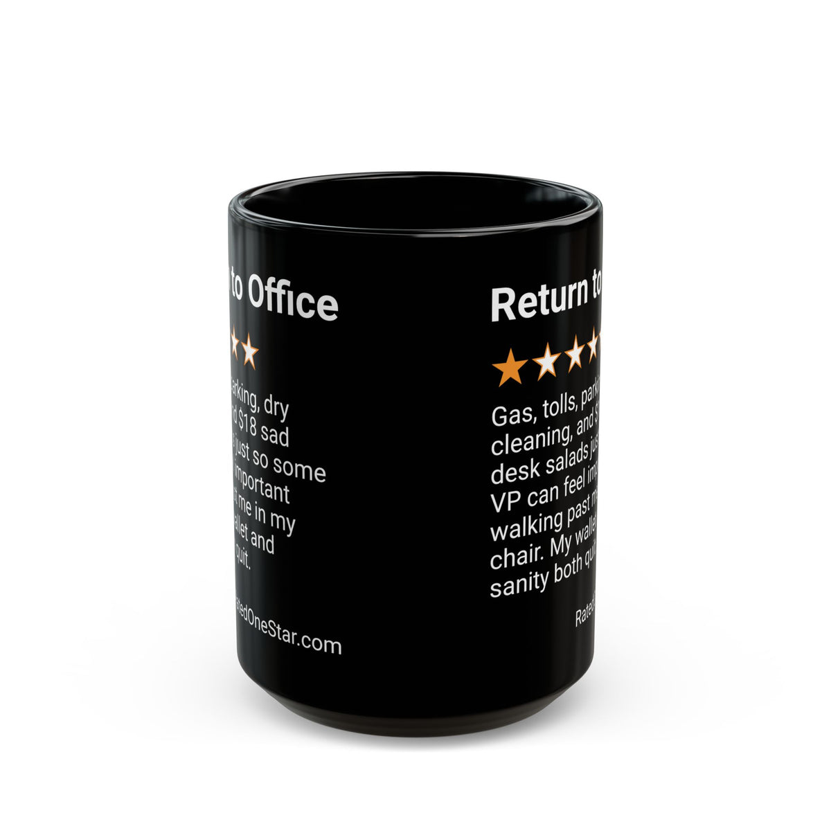 RETURN TO OFFICE - VP - BLACK MUG