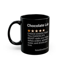 DOGS - CHOCOLATE LAB - BLACK MUG