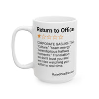 RETURN TO OFFICE - GASLIGHTING - WHITE MUG