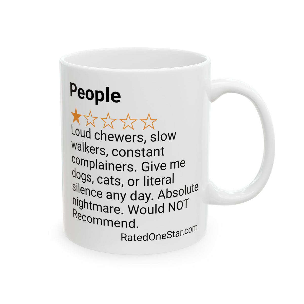 PEOPLE - LOUD CHEWERS - WHITE MUG