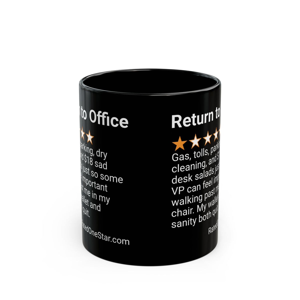 RETURN TO OFFICE - VP - BLACK MUG
