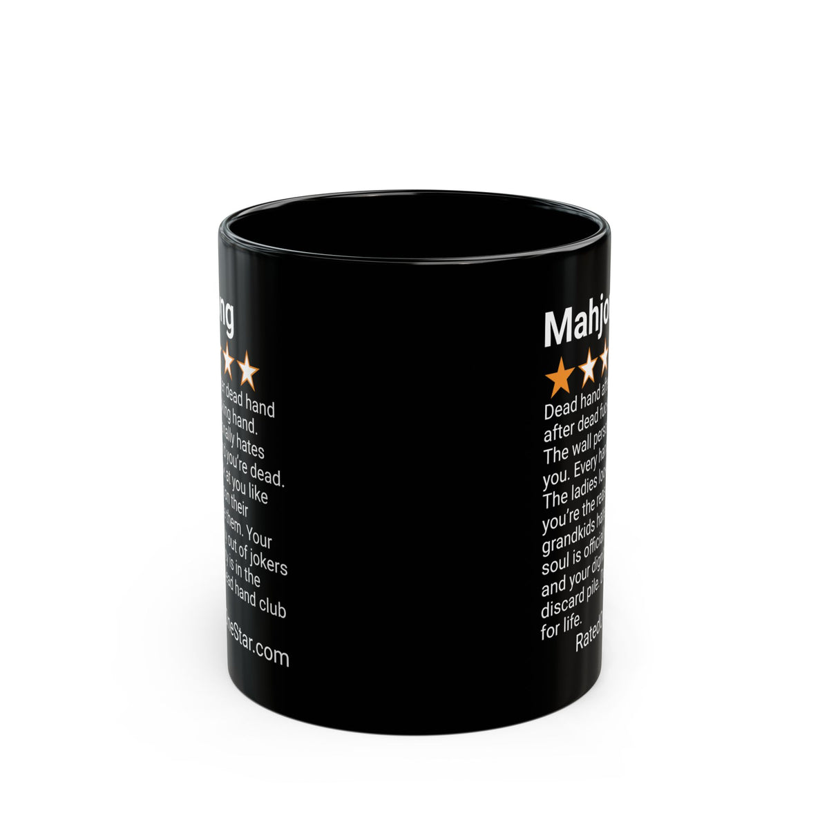 MAHJONG - DEAD HAND - BLACK MUG