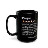 PEOPLE - POSTING CRINGE - BLACK MUG