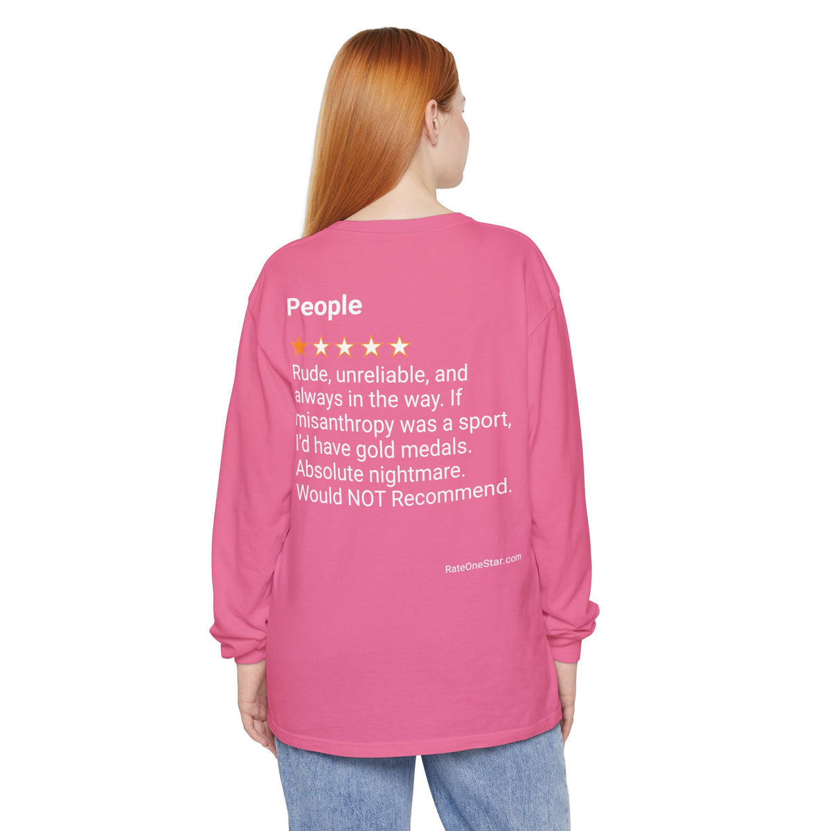 PEOPLE - RUDE - BACK PRINT