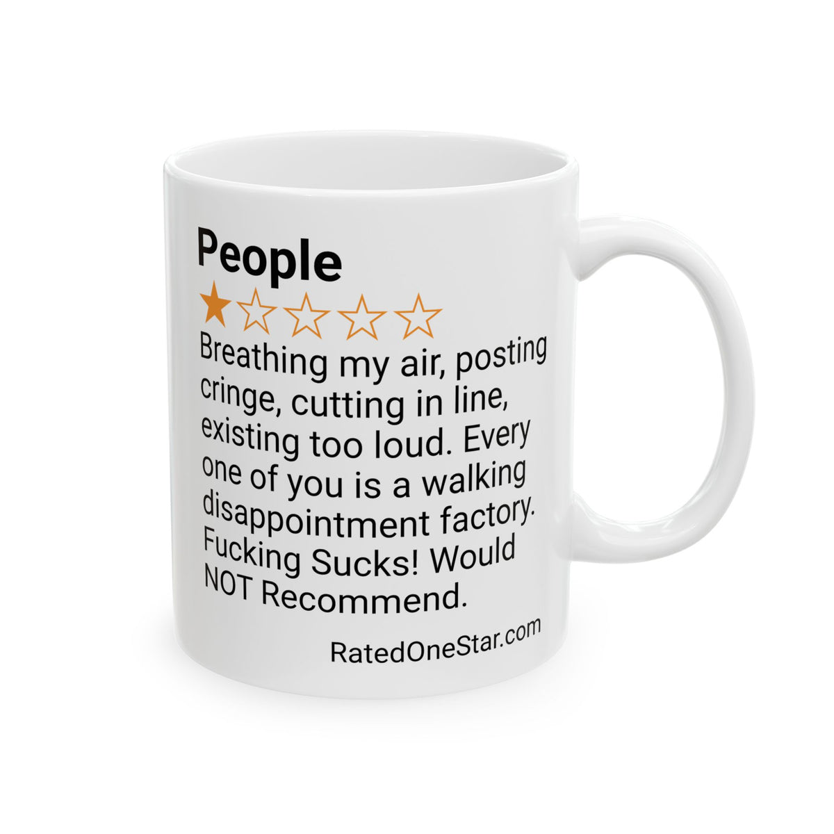 PEOPLE - POSTING CRINGE - WHITE MUG
