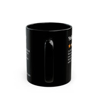 DOGS - YELLOW LAB - BLACK MUG