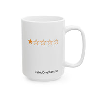 RATED ONE STAR - WHITE MUG