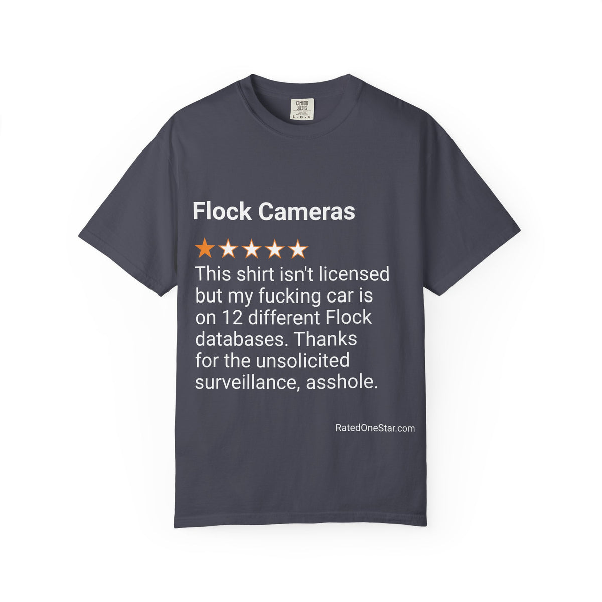 FLOCK CAMERAS - LICENSE - FRONT PRINT