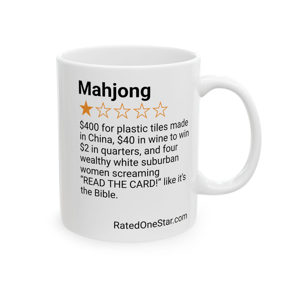 MAHJONG - BIBLE - WHITE MUG