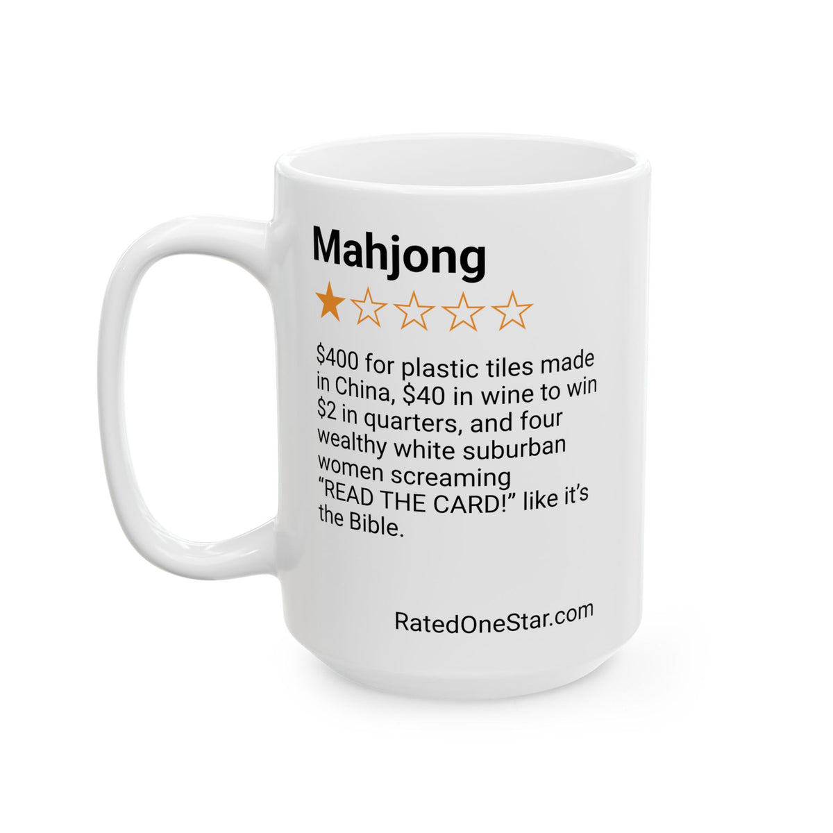 MAHJONG - BIBLE - WHITE MUG