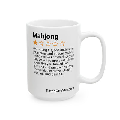 MAHJONG - BAD PASSES - WHITE MUG