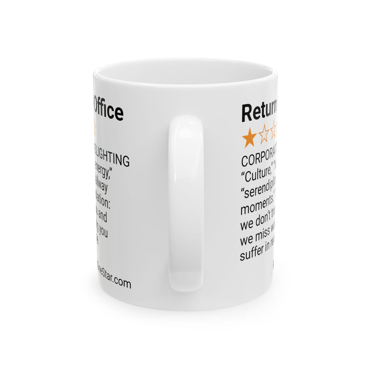 RETURN TO OFFICE - GASLIGHTING - WHITE MUG