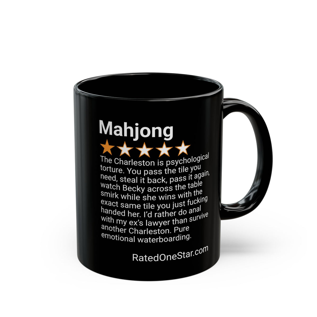 MAHJONG - CHARLESTON - BLACK MUG