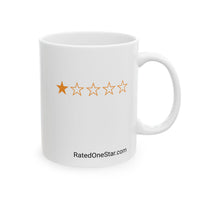 RATED ONE STAR - WHITE MUG