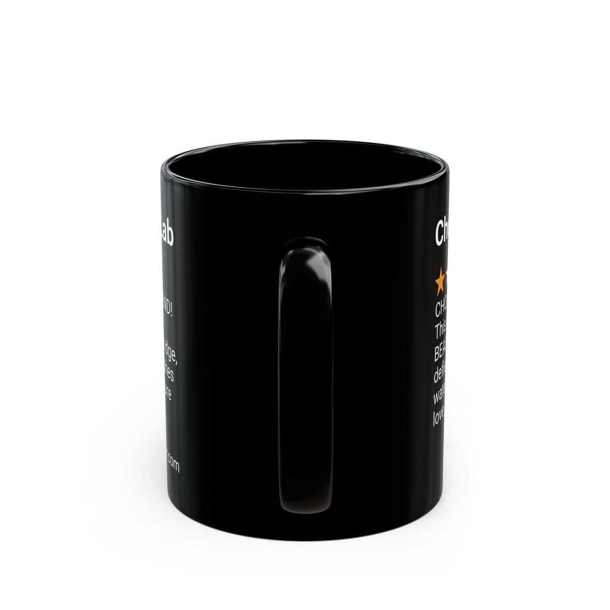 DOGS - CHOCOLATE LAB - BLACK MUG