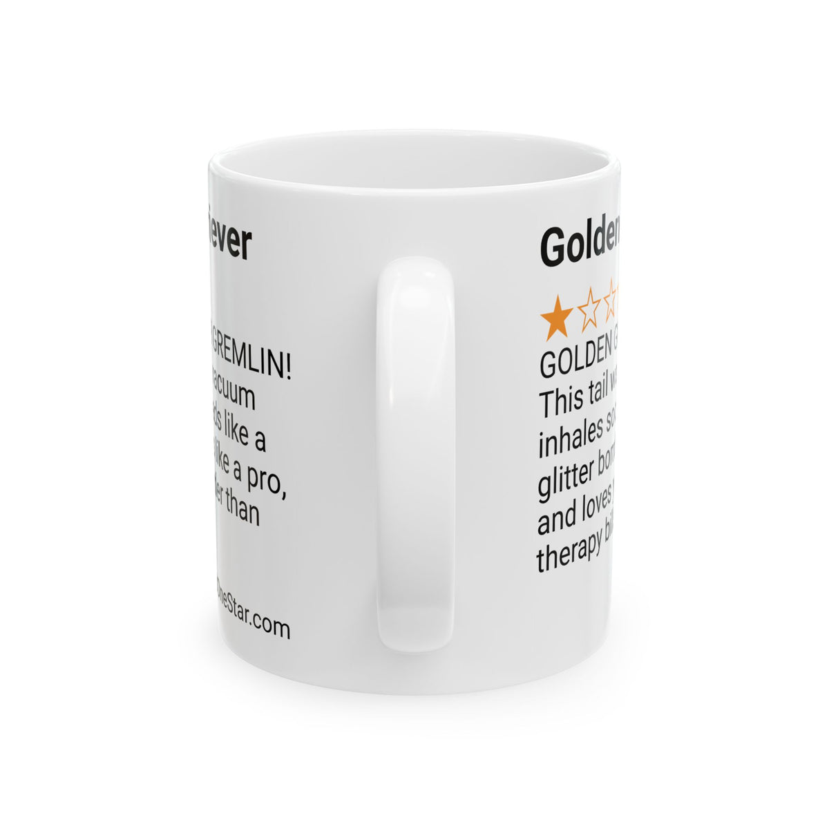 DOGS - GOLDEN RETRIEVER - WHITE MUG