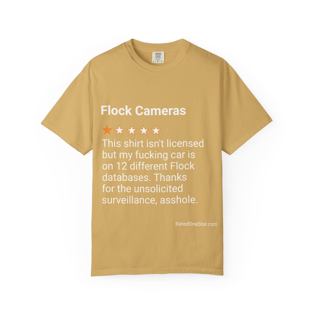 FLOCK CAMERAS - LICENSE - FRONT PRINT