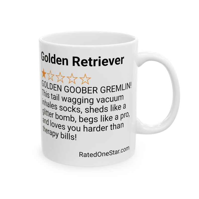 DOGS - GOLDEN RETRIEVER - WHITE MUG