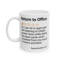 RETURN TO OFFICE - PROTEIN FARTS - WHITE MUG