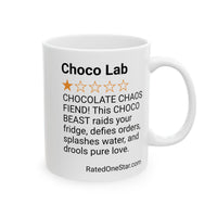 DOGS - CHOCO LAB - WHITE MUG